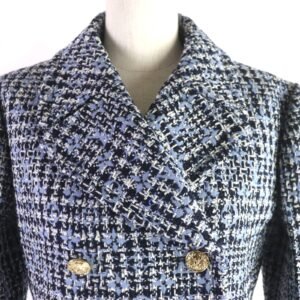 LOUIS VUITTON pea coat wool Light blue navy 38 | AlmaBagz