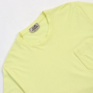 HERMES Short sleeve T-shirt cotton yellow L | AlmaBagz