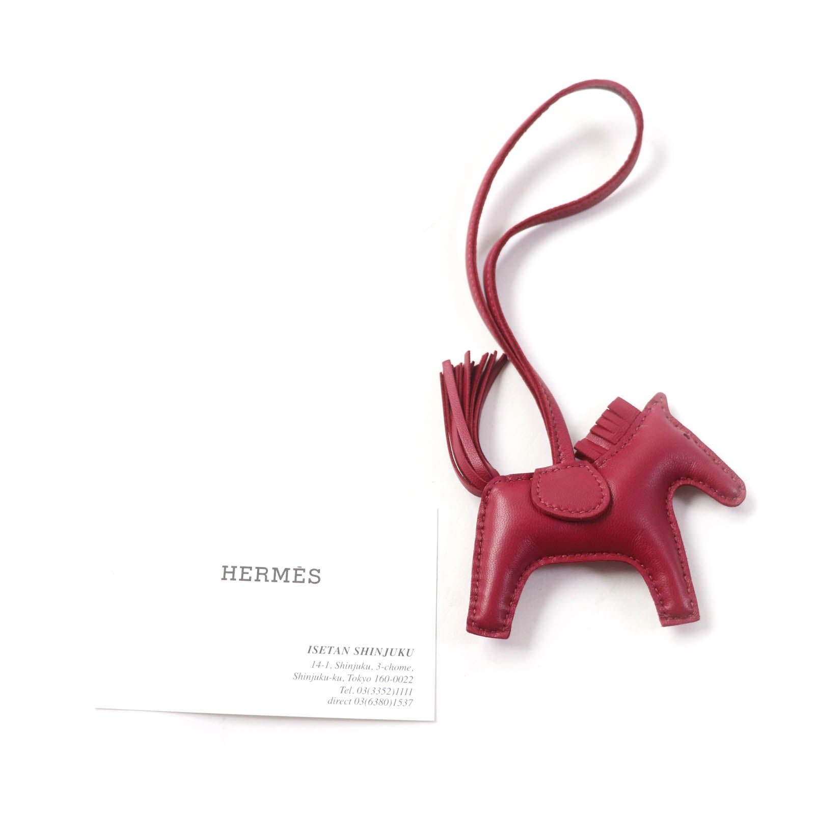 HERMES Bag charm Anyo Miro Rouge viv Rodeo Charm PM | AlmaBagz
