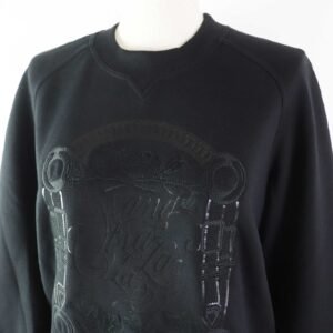 HERMES sweat 2E4609DQ cotton black 36 | AlmaBagz