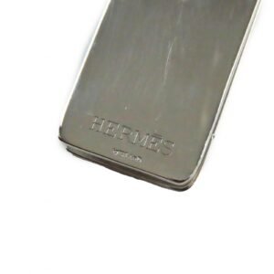 HERMES Money clip AG925 Silver H mark bill clip Eclipse ebson punching | AlmaBagz