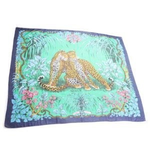 HERMES scarf Main: 100% cotton Multi Jungle Love Women Used | AlmaBagz