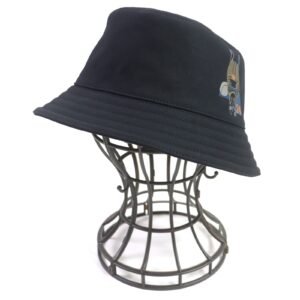 HERMES hat cotton black Fred Quarterbash 58 | AlmaBagz