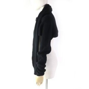 HERMES cardigan 3H2900D1 Main: 100% cashmere black Women 34 Used | AlmaBagz