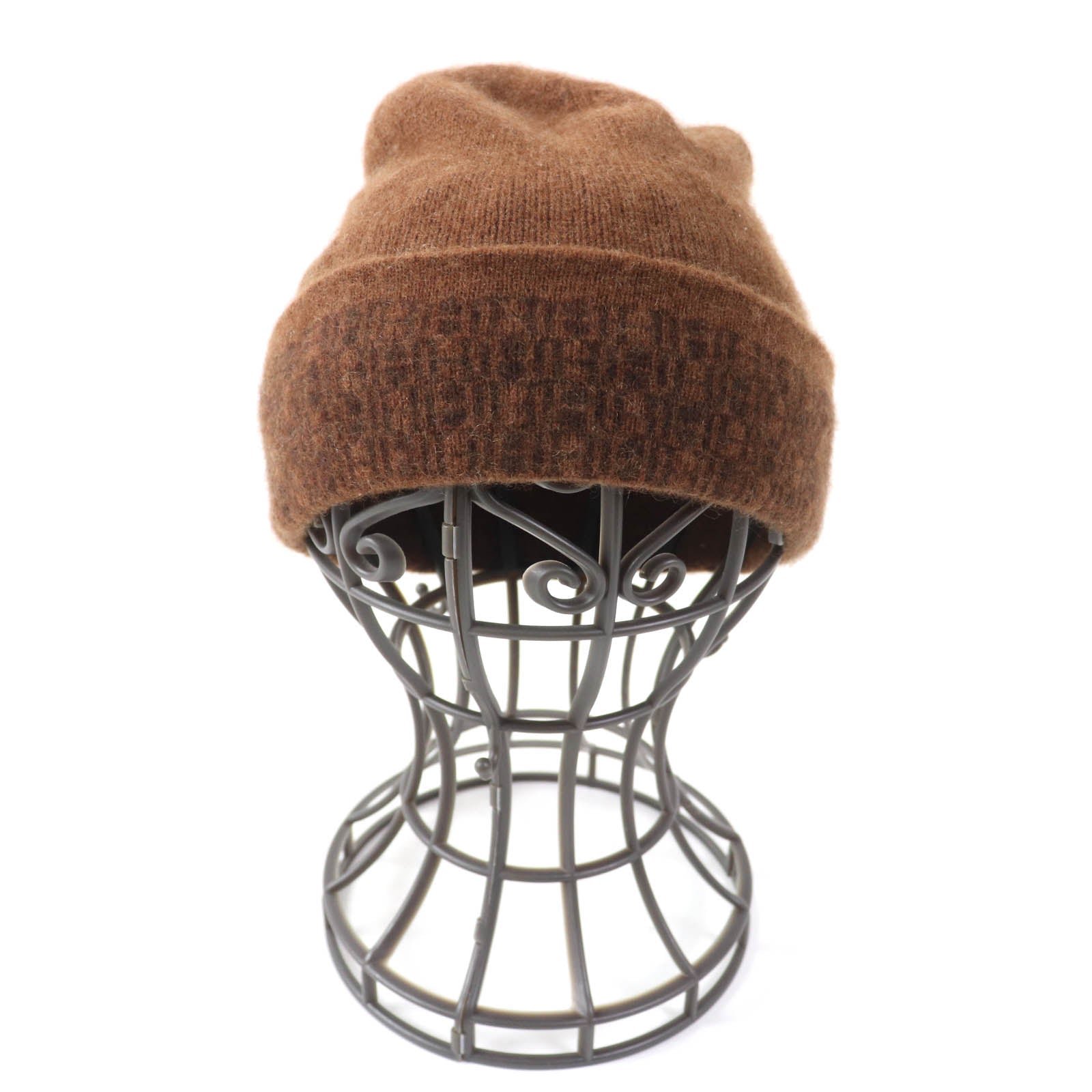 HERMES Knit cap cashmere Brown | AlmaBagz - Image 2