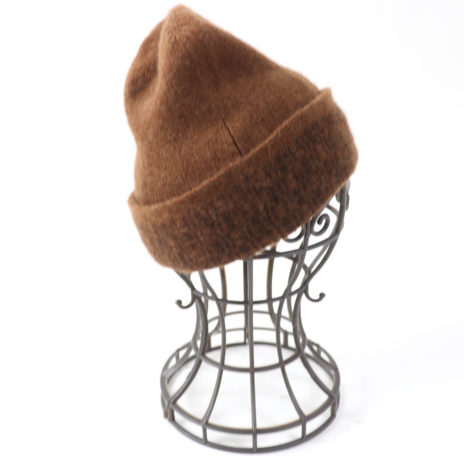HERMES Knit cap cashmere Brown | AlmaBagz - Image 5
