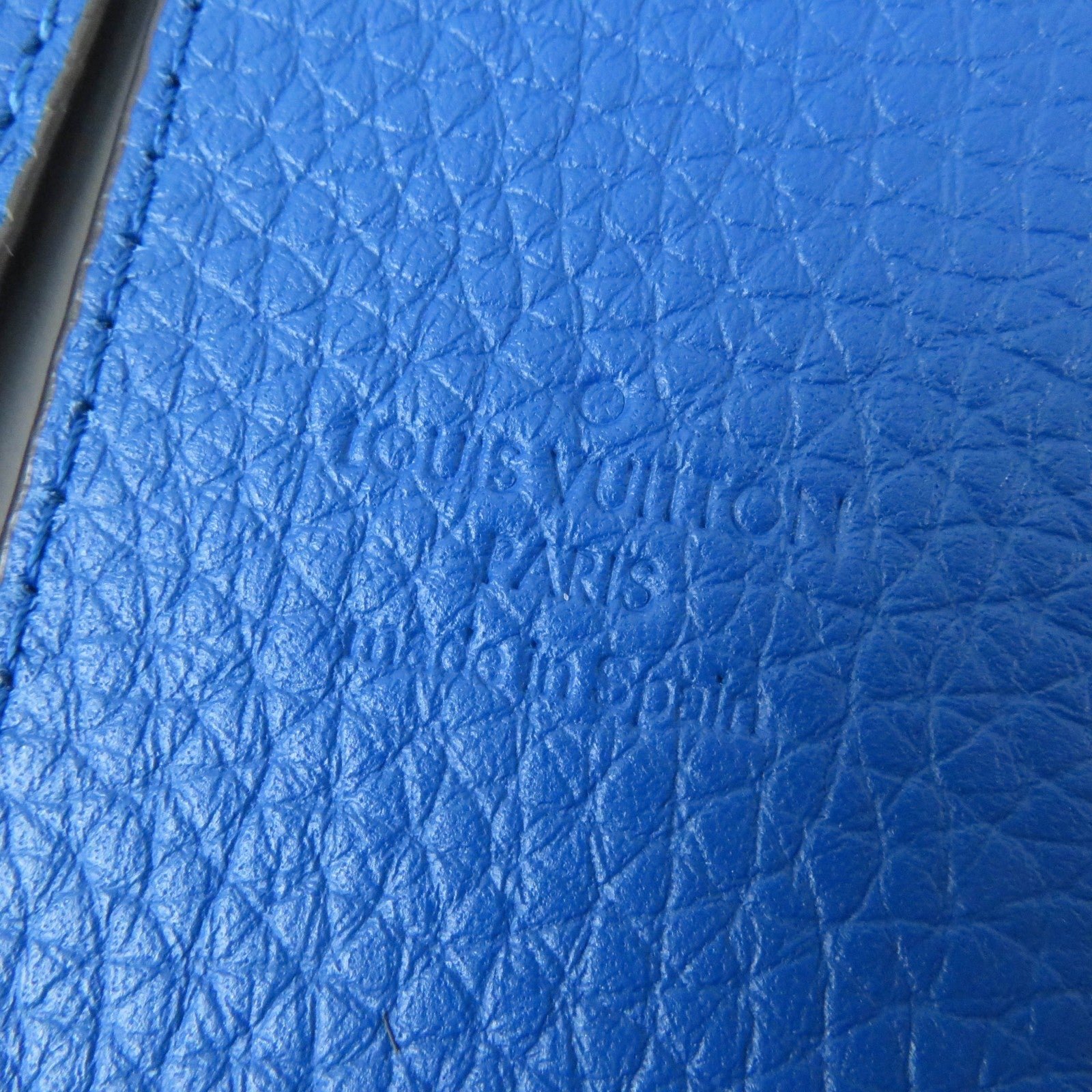 LOUIS VUITTON Shoulder strap J02389 leather Blue red | AlmaBagz - Image 7