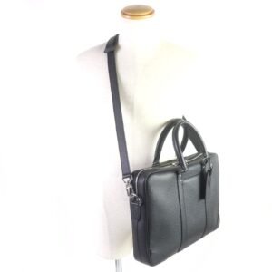LOUIS VUITTON Briefcase M30975 Taiga Leather black Taiga Porte Documan Voyagej | AlmaBagz