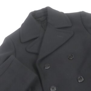 LOUIS VUITTON pea coat 1A8WQL wool black 44 | AlmaBagz