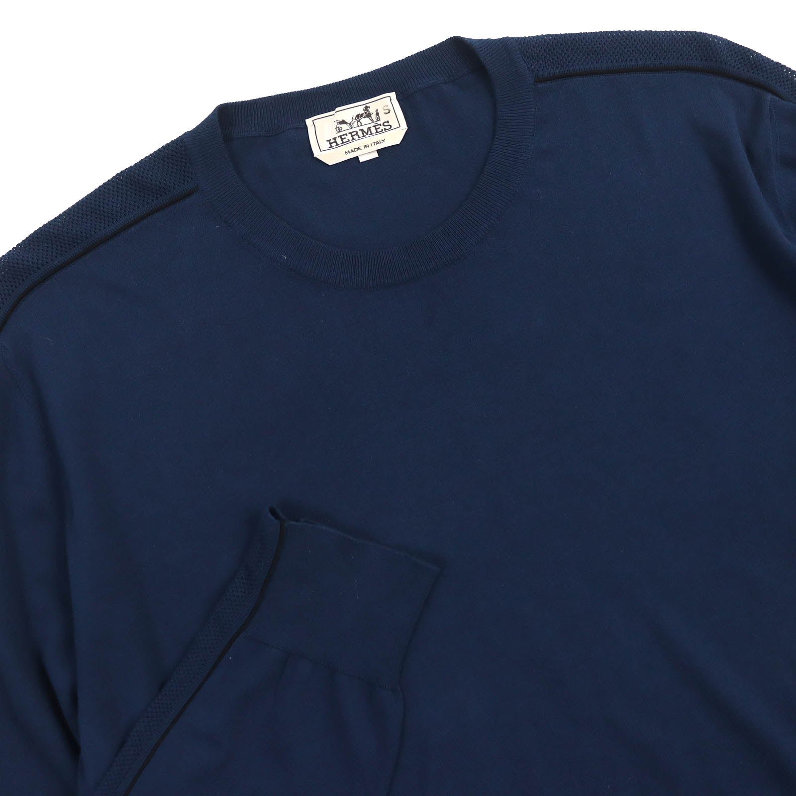 HERMES knit cotton Navy XL | AlmaBagz - Image 2