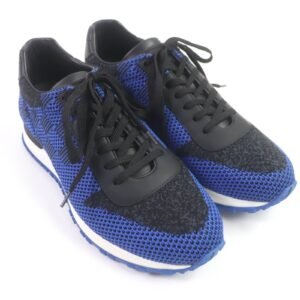 LOUIS VUITTON Low cut sneakers fabric blue-black LV Runaway Line 5 | AlmaBagz