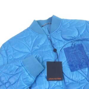 LOUIS VUITTON Blouson 1A9FOC Outer: 100% polyester, Lining: 100% cotton, Filling: 100% polyester Light blue mens 46 Used | AlmaBagz