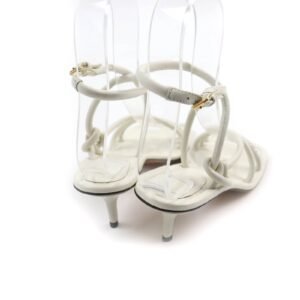 LOUIS VUITTON Sandals leather white 35 | AlmaBagz