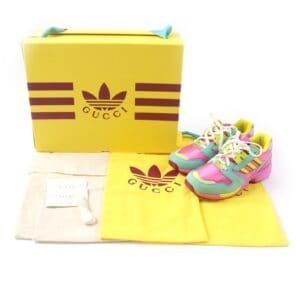 GUCCI sneakers 722212 Suede, Mesh multicolor Adidas collaboration TORSION ZX 8000 Women 23 Secondhand | AlmaBagz