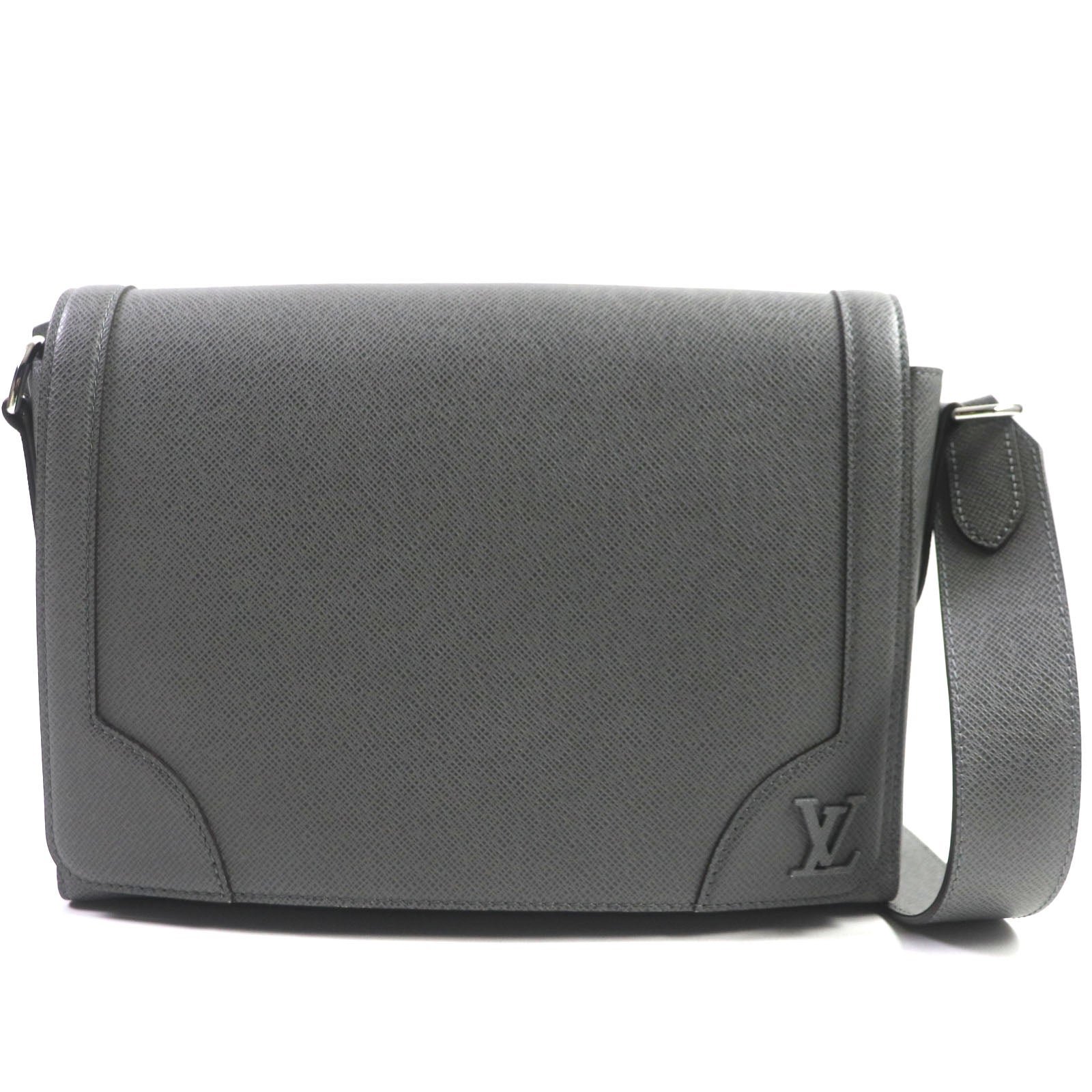 LOUIS VUITTON Shoulder Bag M30808 Taiga Leather gray Taiga new flap messenger | AlmaBagz - Image 10