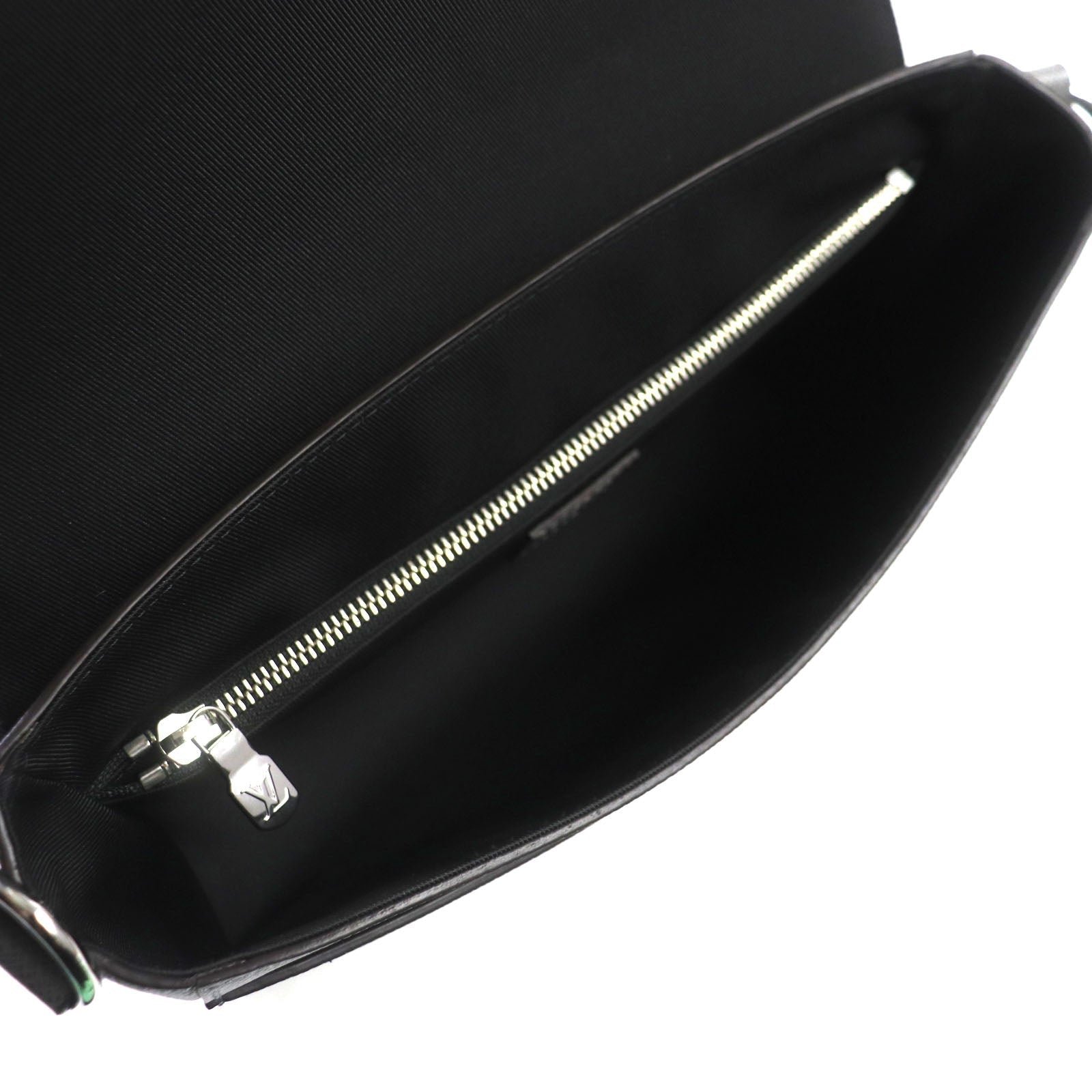 LOUIS VUITTON Shoulder Bag M30808 Taiga Leather gray Taiga new flap messenger | AlmaBagz - Image 6