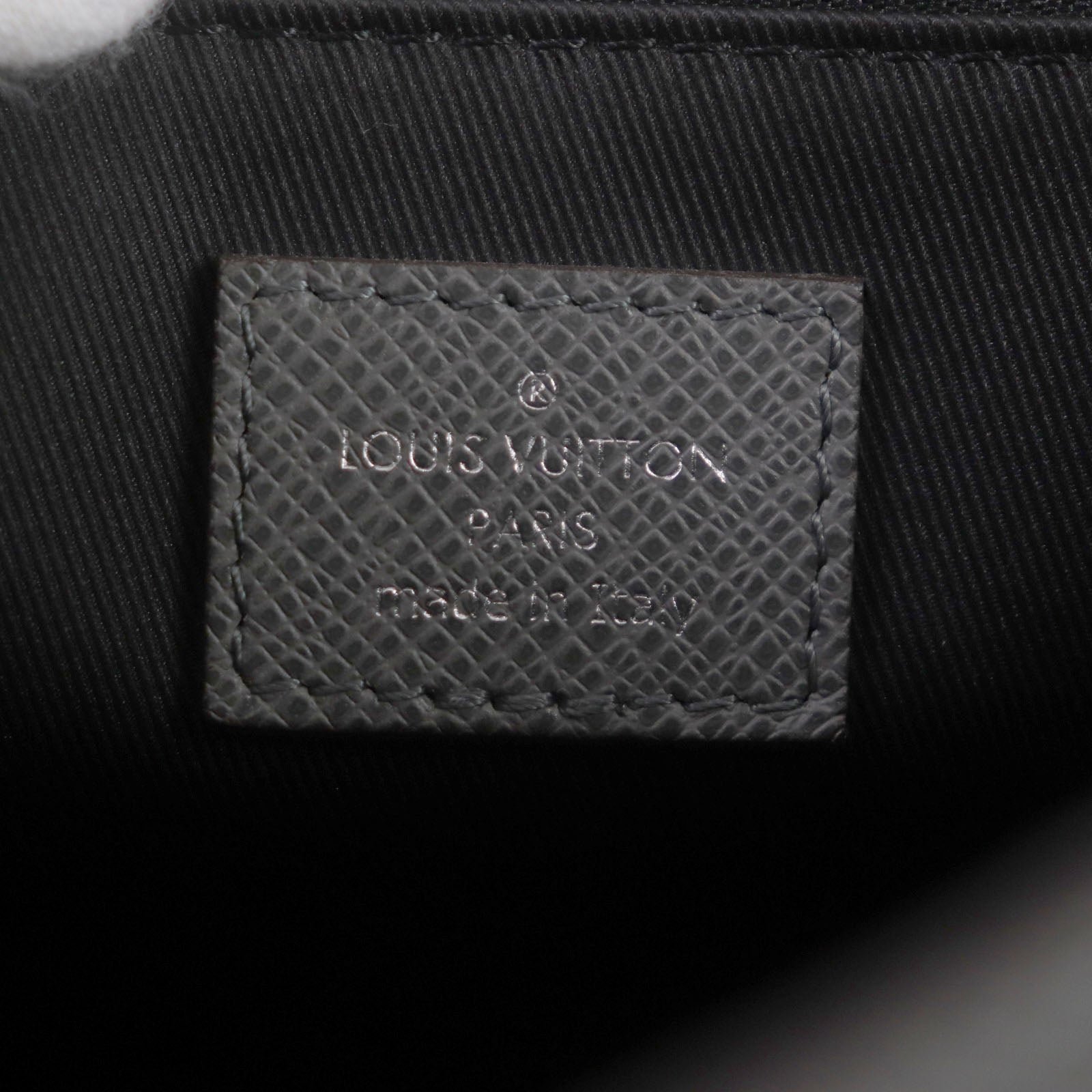 LOUIS VUITTON Shoulder Bag M30808 Taiga Leather gray Taiga new flap messenger | AlmaBagz - Image 8