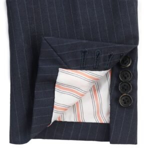 HERMES suit wool Navy 48 | AlmaBagz