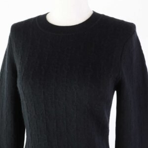 HERMES one piece 2E2505D3 cashmere black 38 | AlmaBagz