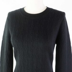 HERMES one piece 2E2505D3 cashmere black 38 | AlmaBagz