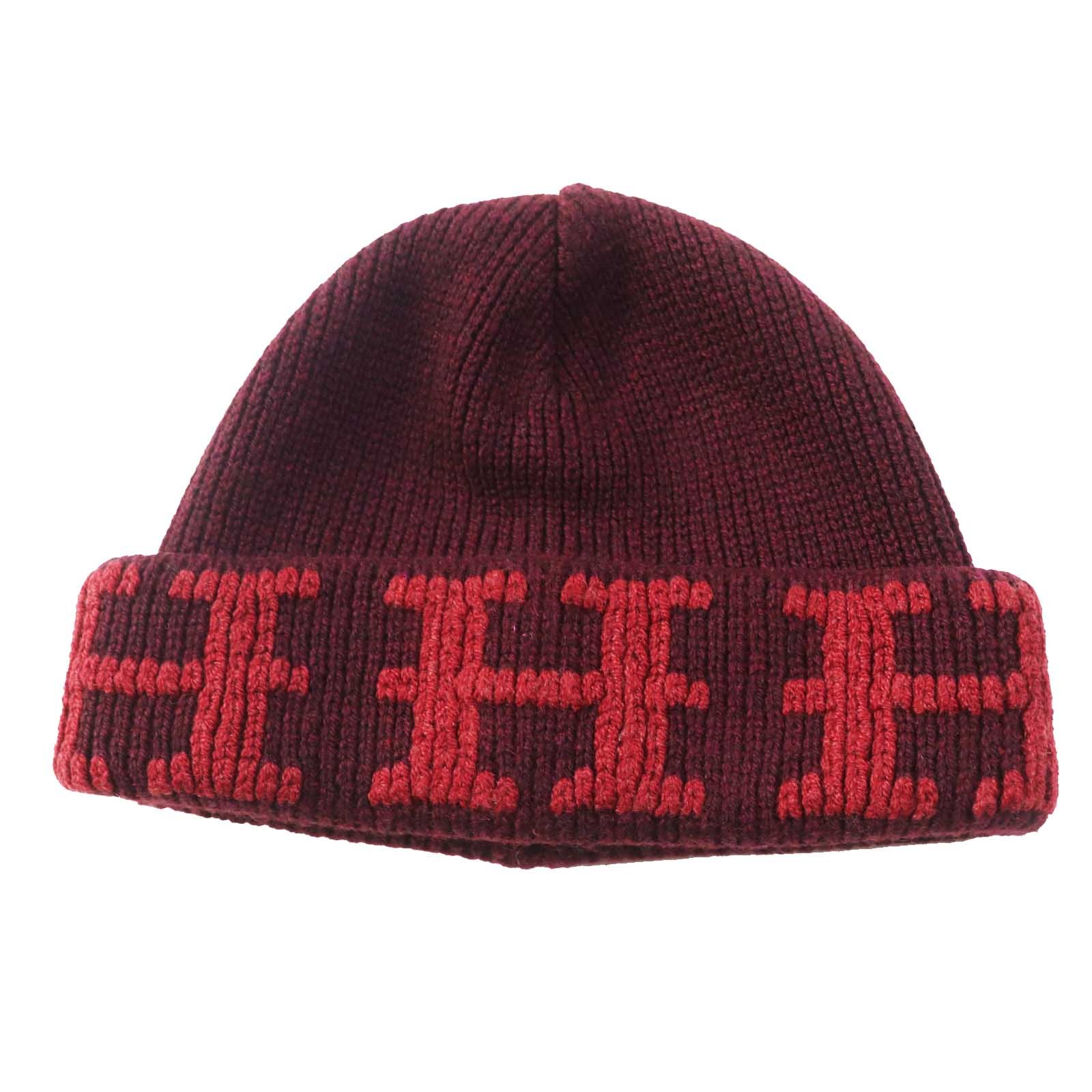 HERMES Knit cap cashmere Bordeaux Margiela period | AlmaBagz - Image 9