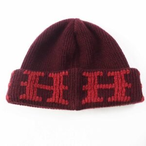 HERMES Knit cap cashmere Bordeaux Margiela period | AlmaBagz