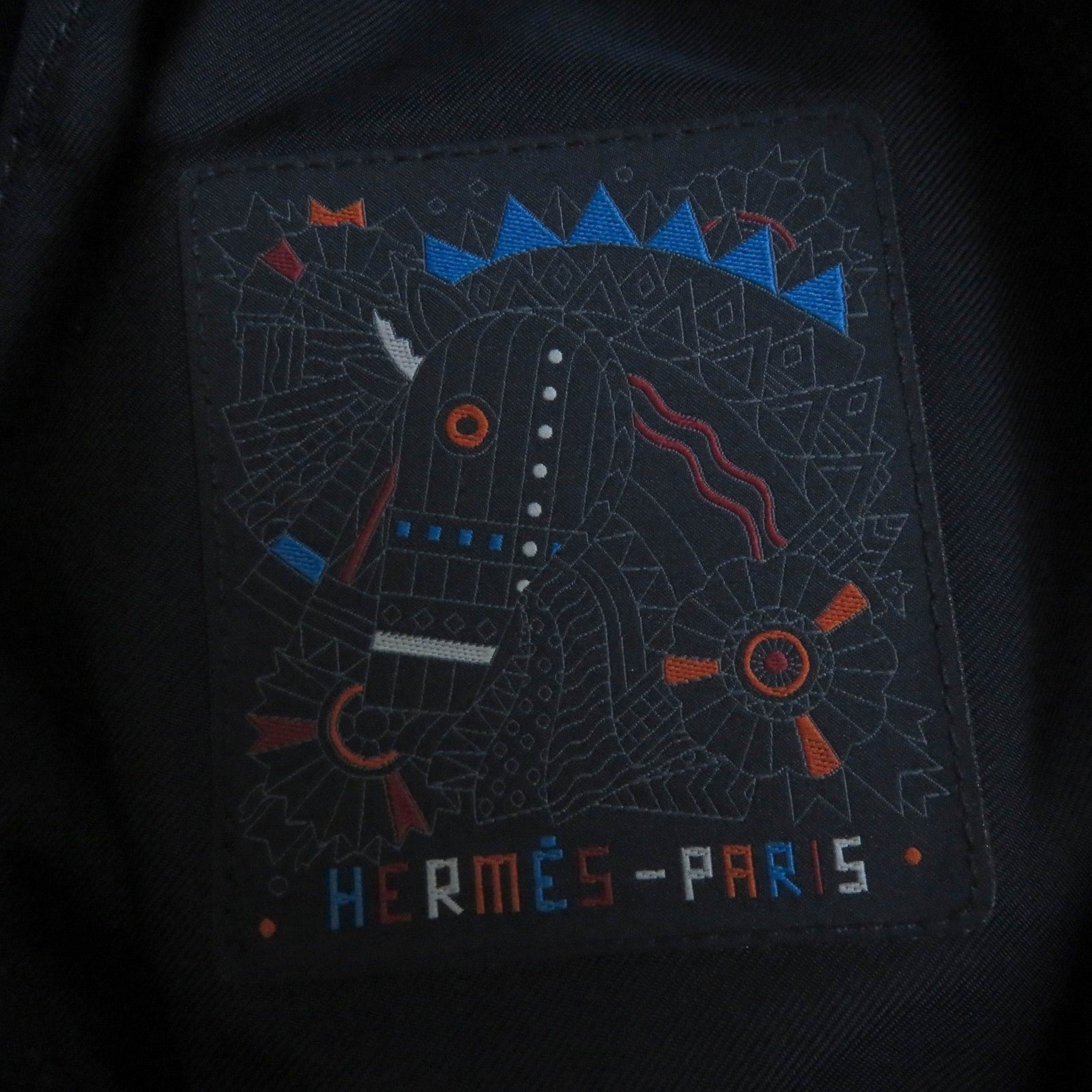 HERMES hat cotton Indigo | AlmaBagz - Image 7