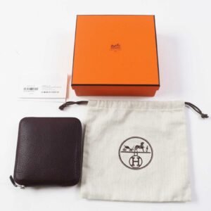 HERMES Eco bag Buffle Skipper Silk Chocolate Prune Silky pop CHASSE EN INDE Indian Hunting | AlmaBagz
