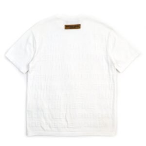 LOUIS VUITTON Short sleeve knit cotton white S | AlmaBagz