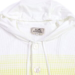 HERMES Hoodie cotton White mulch XXL | AlmaBagz