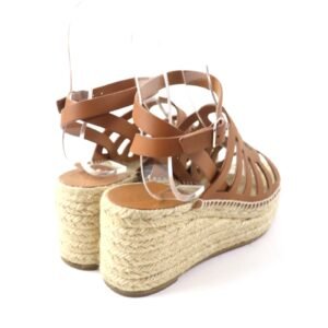 HERMES Sandals leather Brown Kataria 37 | AlmaBagz