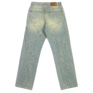 LOUIS VUITTON Denim pants Main: 100% cotton, Lining: 100% cotton, Leather part: Cowhide Blue type mens 30 Used | AlmaBagz