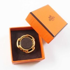 HERMES Scarf ring Gold Plated gold Lugate | AlmaBagz