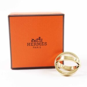 HERMES Scarf ring Gold Plated gold Cosmos | AlmaBagz