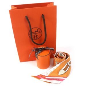 HERMES Stall 063778S 21 silk Orange Twilly Grand Tralala Grand Tralala | AlmaBagz
