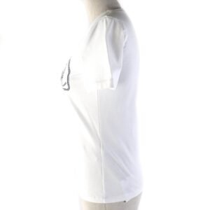 HERMES Short sleeve T-shirt cotton White navy 34 | AlmaBagz