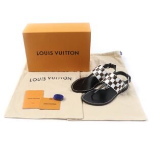 LOUIS VUITTON Sandals leather Multi 37 1/2 | AlmaBagz