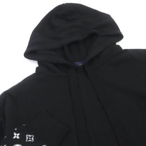 LOUIS VUITTON Hoodie 1AA4Y8 Main: 100% cotton black mens M Used | AlmaBagz
