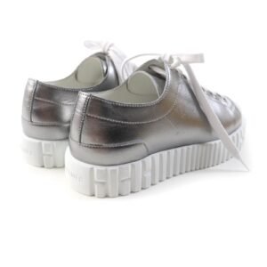 HERMES sneakers Main: Leather Silver Cross Women 35 Used | AlmaBagz