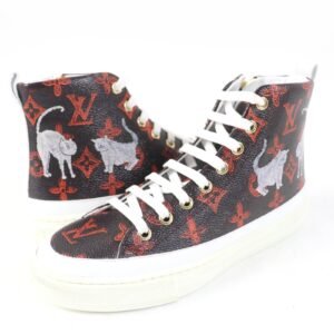 LOUIS VUITTON High cut sneakers Main: Transformed Monogram Canvas Brown type Stellar Line Catgram Women 35 Used | AlmaBagz