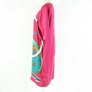 HERMES one piece silk Plum pink type WASHINGTONS CARRIAGE George Washington's carriage 36 | AlmaBagz