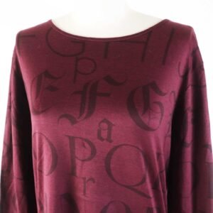 HERMES Long-sleeved T-shirt Main: 100% cotton Bordeaux Margiela period Women XL Used | AlmaBagz