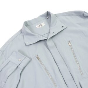 HERMES Blouson wool Light blue 41 | AlmaBagz