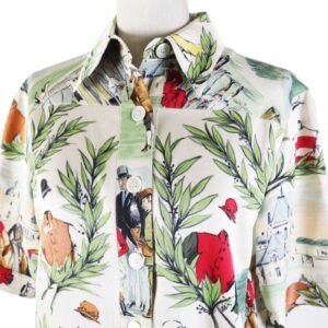 HERMES one piece Main: 100% silk Multi Women 36 Used | AlmaBagz