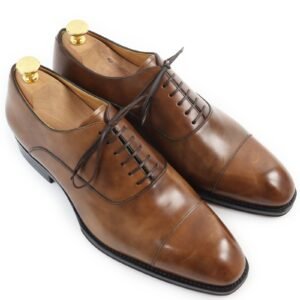 LOUIS VUITTON Leather shoes leather Brown 6 | AlmaBagz