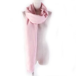 HERMES Stall H262494S Main: 85% cashmere, Main: 15% silk pink Women Used | AlmaBagz
