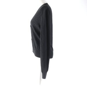 HERMES cardigan 4E2730DC silk black NAOUSS 38 | AlmaBagz