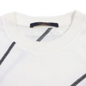 LOUIS VUITTON Short sleeve T-shirt HKY22W Main: 100% cotton white embroidery detail mens S Used | AlmaBagz