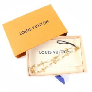 LOUIS VUITTON Bag charm M01801 Gold Plated gold Phone Charm Louisa | AlmaBagz