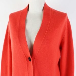 HERMES cardigan cashmere Orange 34 | AlmaBagz